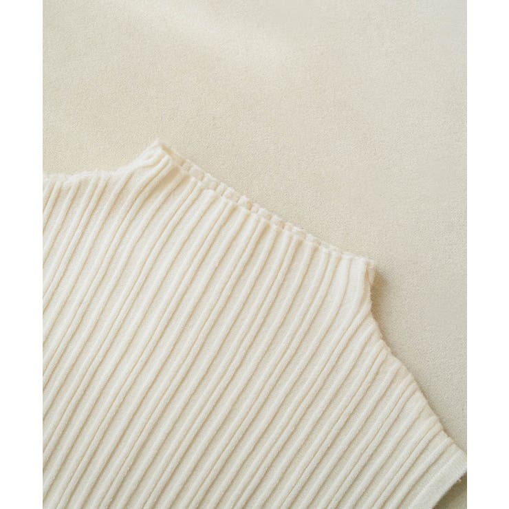 リブデザインが上品な夏服。ボトルネックノースリーブでイージーケアだからデイリーに… | maison de LATIR | 詳細画像38 