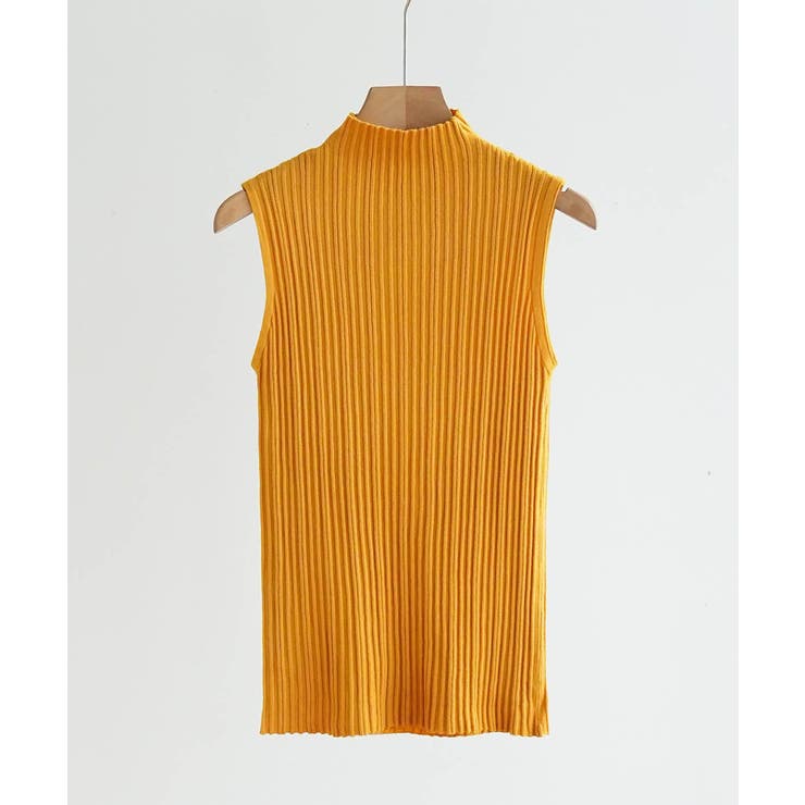リブデザインが上品な夏服。ボトルネックノースリーブでイージーケアだからデイリーに… | maison de LATIR | 詳細画像45 