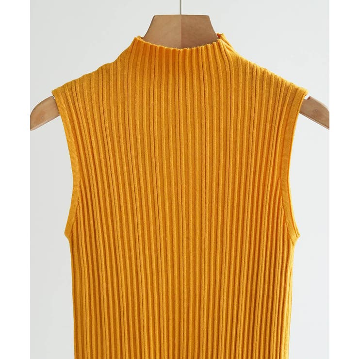 リブデザインが上品な夏服。ボトルネックノースリーブでイージーケアだからデイリーに… | maison de LATIR | 詳細画像47 