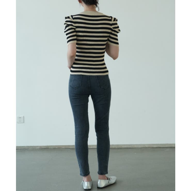 さりげないデザインがこなれ感を出してくれるニット スクエアネック シャーリングス… | maison de LATIR | 詳細画像31 