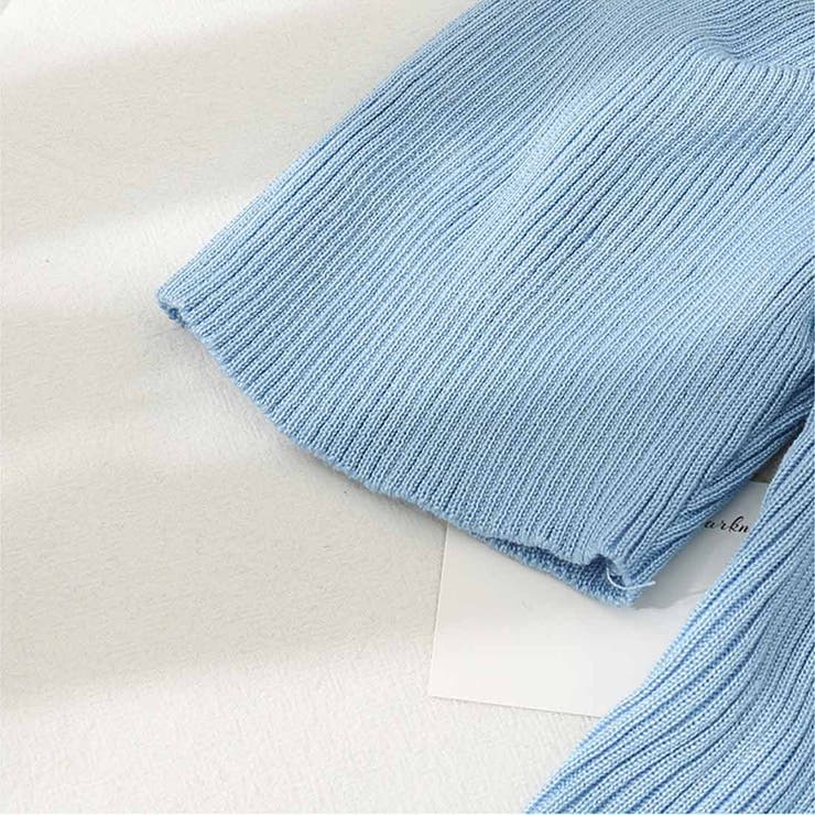 さりげないデザインがこなれ感を出してくれるニット スクエアネック シャーリングス… | maison de LATIR | 詳細画像43 