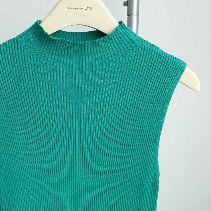 冬でも涼しいハイネックノースリーブニット ハイネック ニット | maison de LATIR | 詳細画像15 