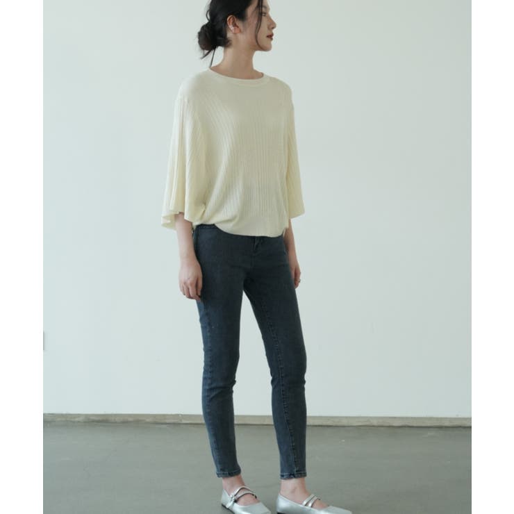 7分袖フリルサマーニット リブニット トップス | maison de LATIR | 詳細画像11 
