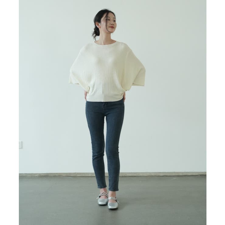 7分袖フリルサマーニット リブニット トップス | maison de LATIR | 詳細画像16 