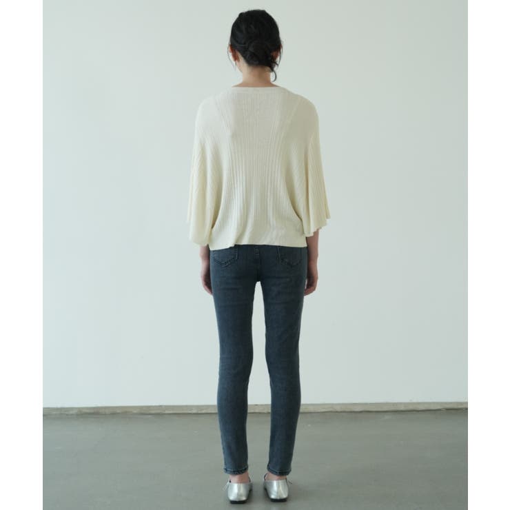7分袖フリルサマーニット リブニット トップス | maison de LATIR | 詳細画像26 