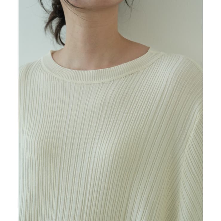 7分袖フリルサマーニット リブニット トップス | maison de LATIR | 詳細画像28 