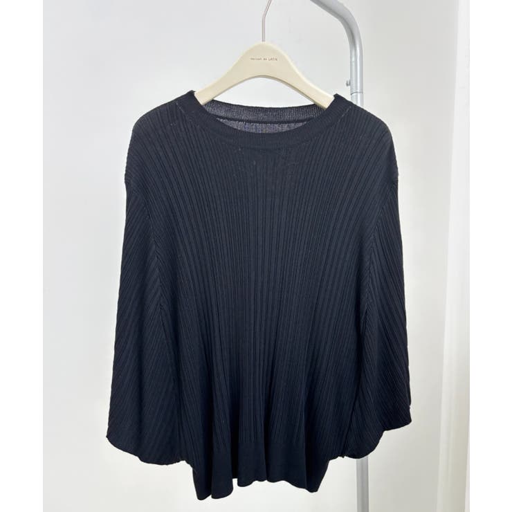 7分袖フリルサマーニット リブニット トップス | maison de LATIR | 詳細画像37 