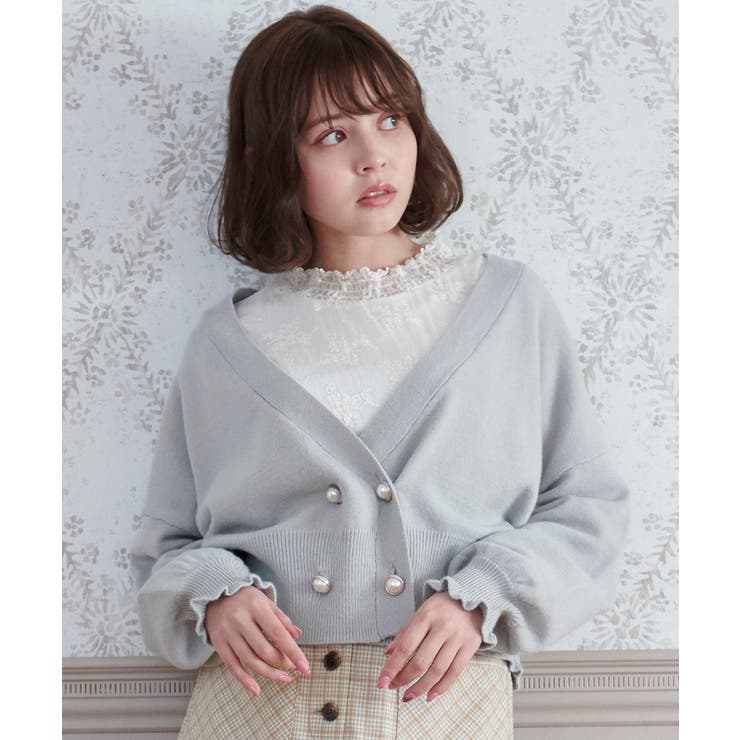 ダブルボタンニットカーディガン | MAJESTIC LEGON  | 詳細画像18 