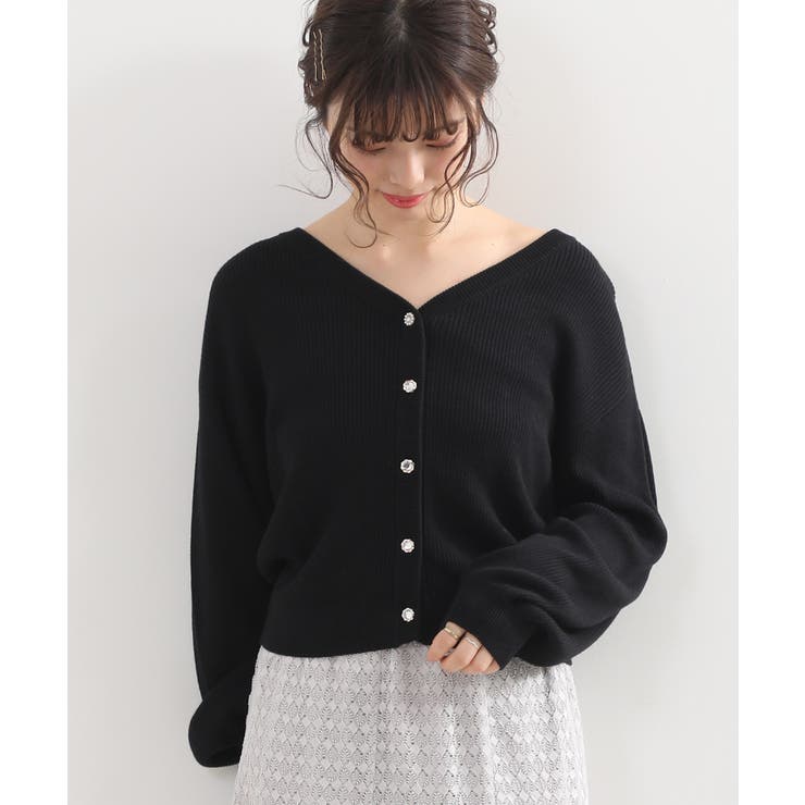 ウォッシャブルVネックカーディガン[品番：CTYW0000112]｜MAJESTIC