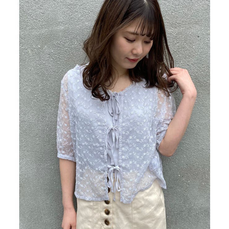 インナーセット刺繍ブラウス[品番：CTYW0000773]｜MAJESTIC LEGON