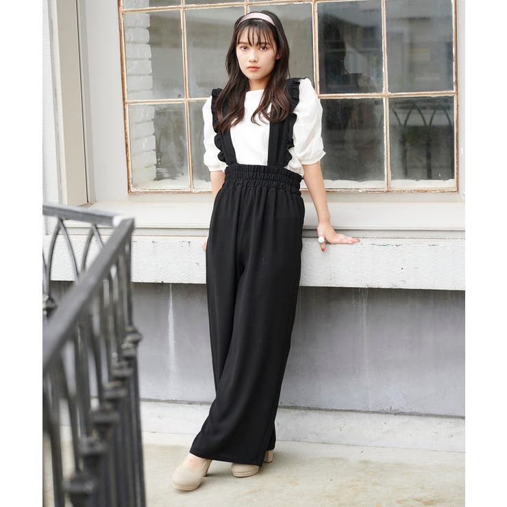 前後2wayフリルサロペット[品番：CTYW0001417]｜MAJESTIC LEGON