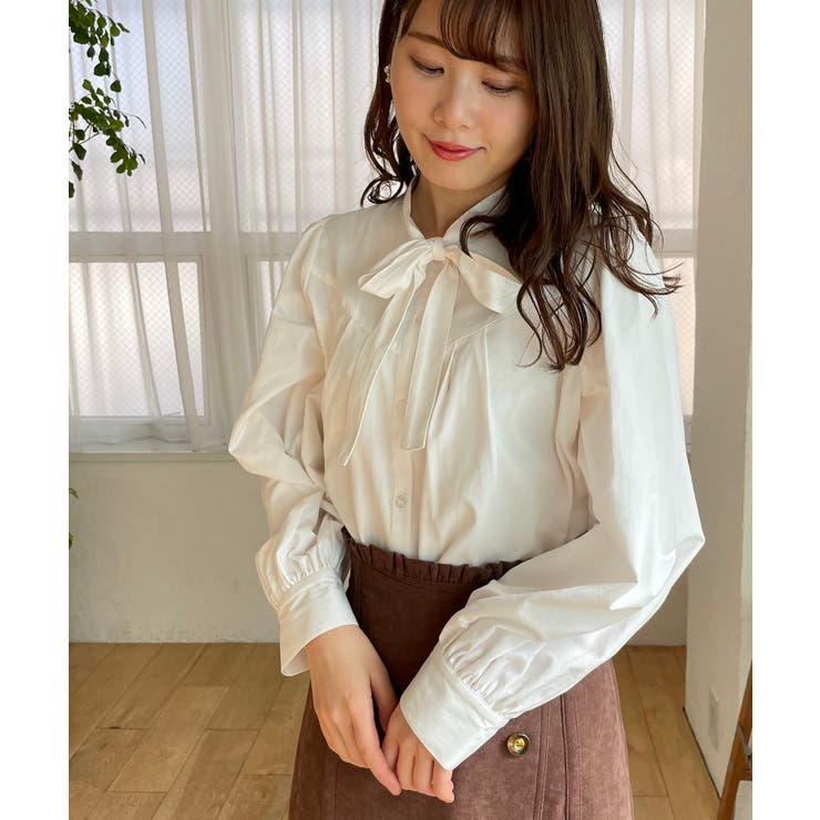 ボウタイリボンブラウス 品番 Ctyw Majestic Legon マジェスティックレゴン のレディースファッション 通販 Shoplist ショップリスト