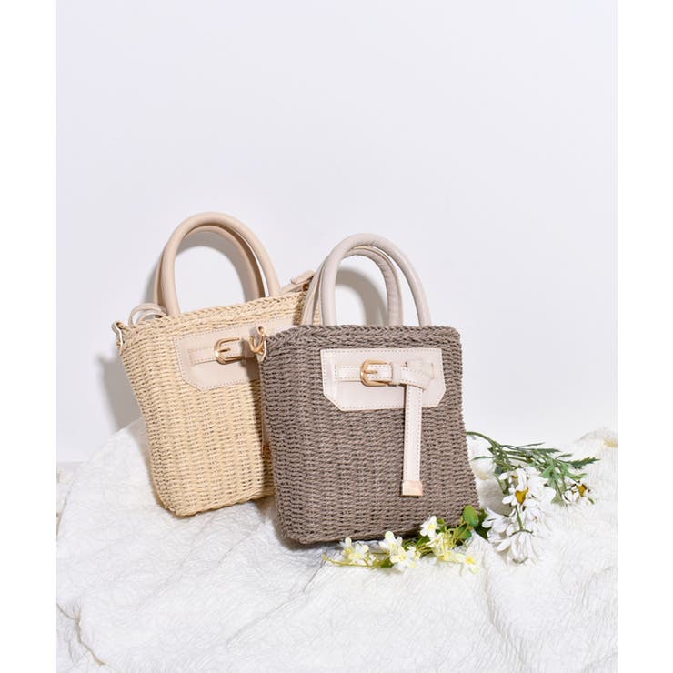 グレージュ | ニュアンスカラーかごバッグ | MAJESTIC LEGON 