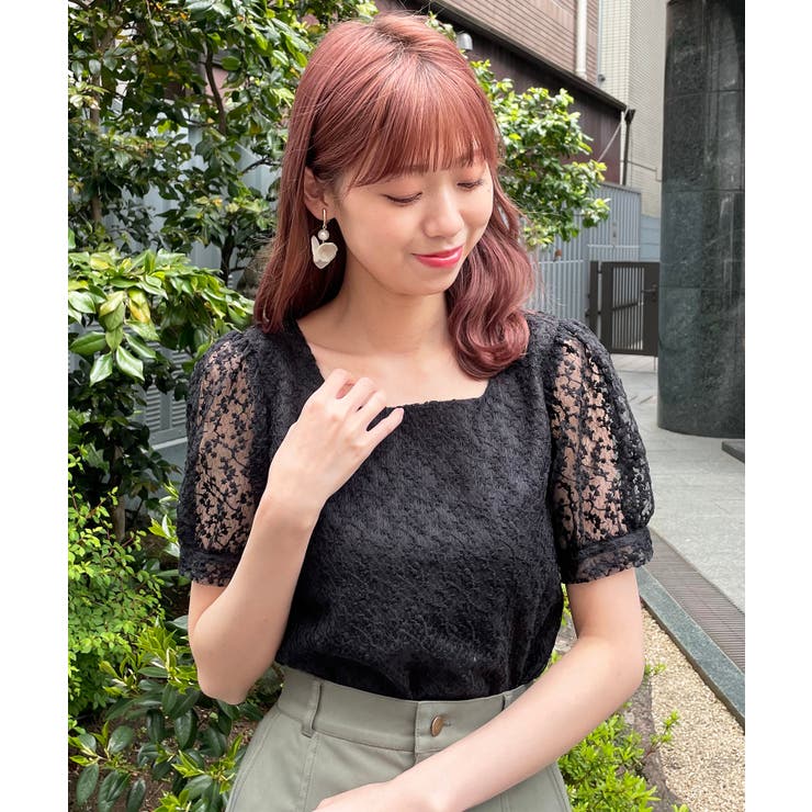 繊細フラワーブラウス[品番：CTYW0002006]｜MAJESTIC LEGON