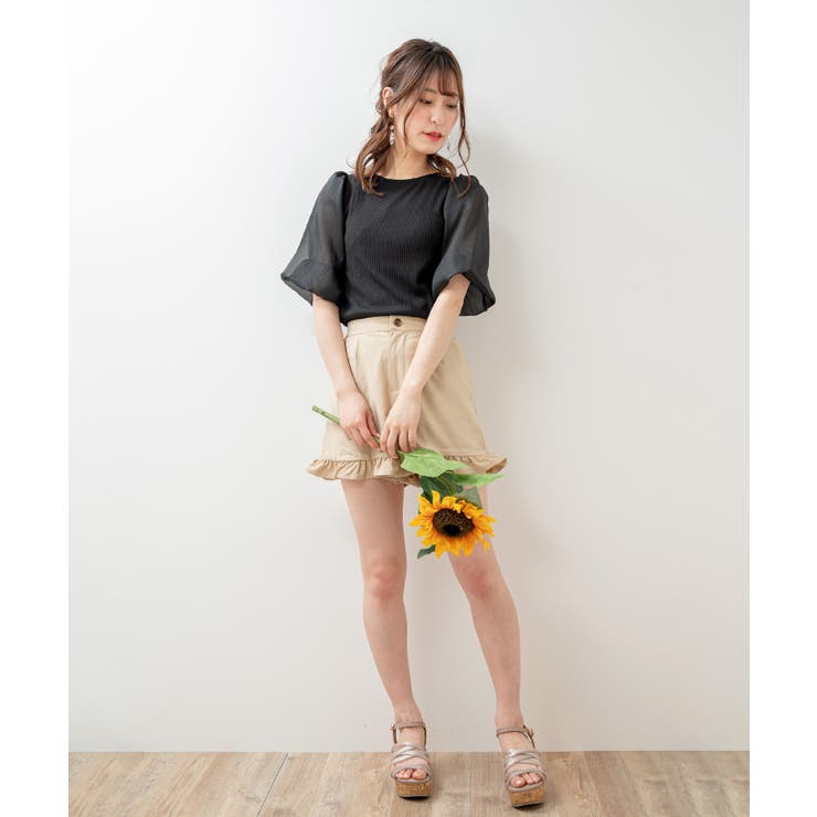 ☆ガーリーフリルショートパンツ[品番：CTYW0001884]｜MAJESTIC