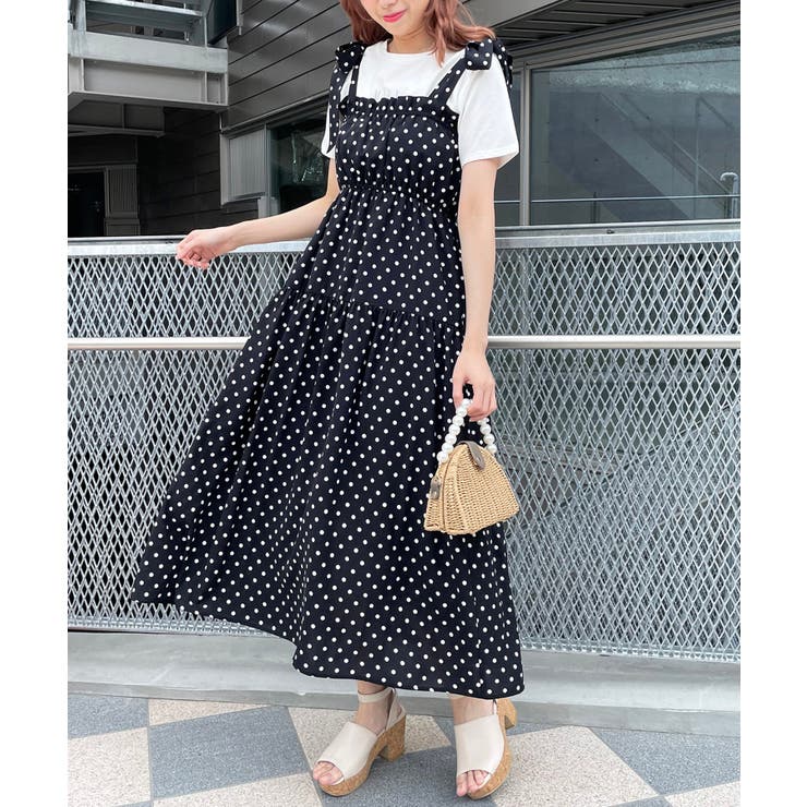 ショルダーリボンキャミワンピ[品番：CTYW0002053]｜MAJESTIC LEGON