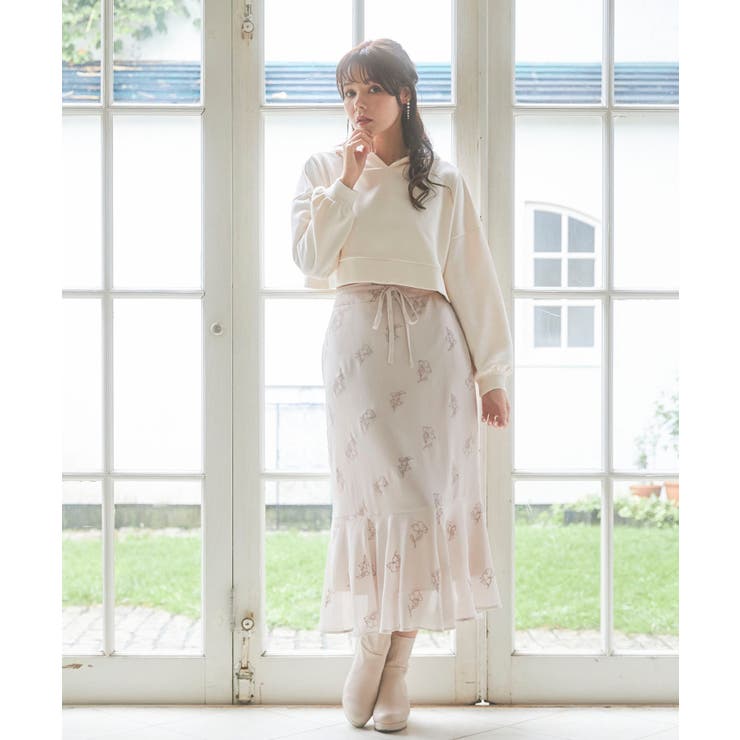 エンブロイダリーマーメイドスカート | MAJESTIC LEGON  | 詳細画像3 