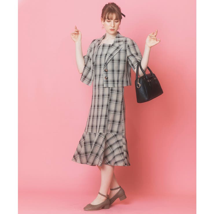 ダブルショルダーLadyワンピ | MAJESTIC LEGON  | 詳細画像7 