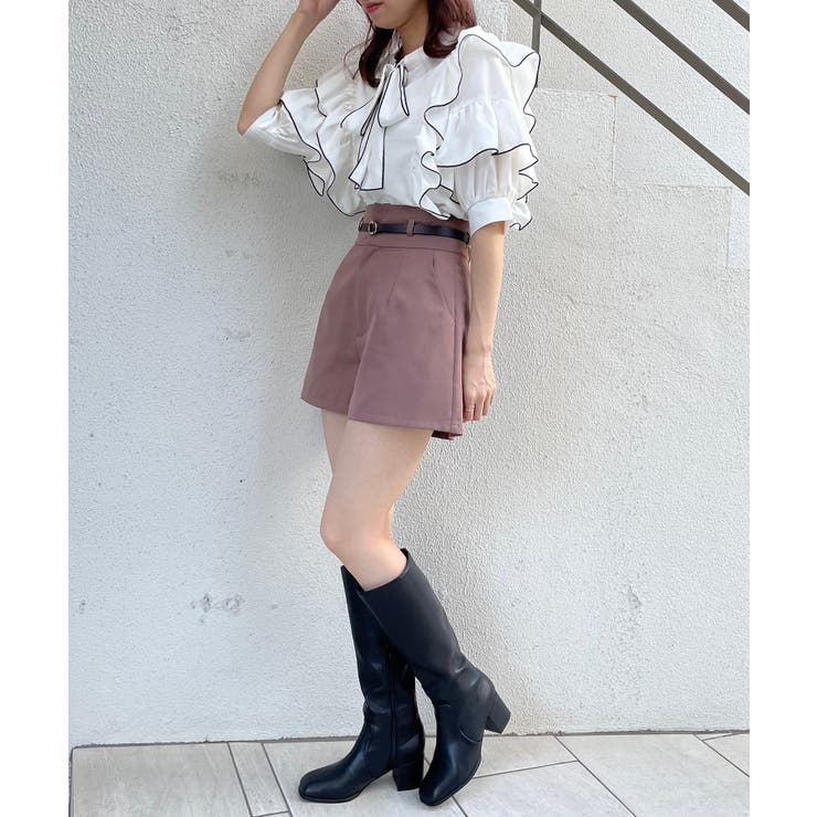 クラシックベルト付きショートパンツ | MAJESTIC LEGON  | 詳細画像13 