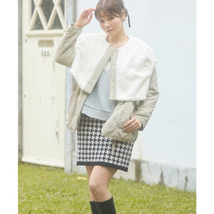 カーキグリーン | レイヤードキルティングジャケット | MAJESTIC LEGON 