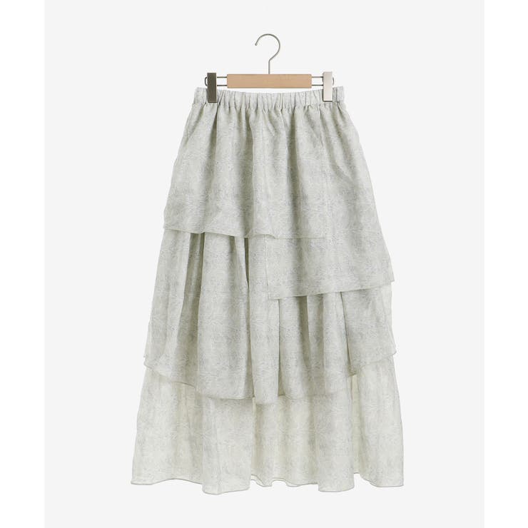 ベージュ柄 | アシメティアードスカート | MAJESTIC LEGON 