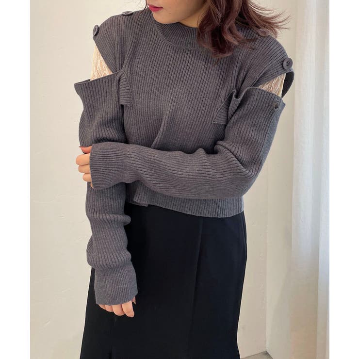 2way肩あきニット[品番：CTYW0003179]｜MAJESTIC LEGON