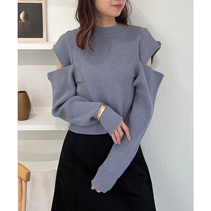 2way肩あきニット[品番：CTYW0003179]｜MAJESTIC LEGON