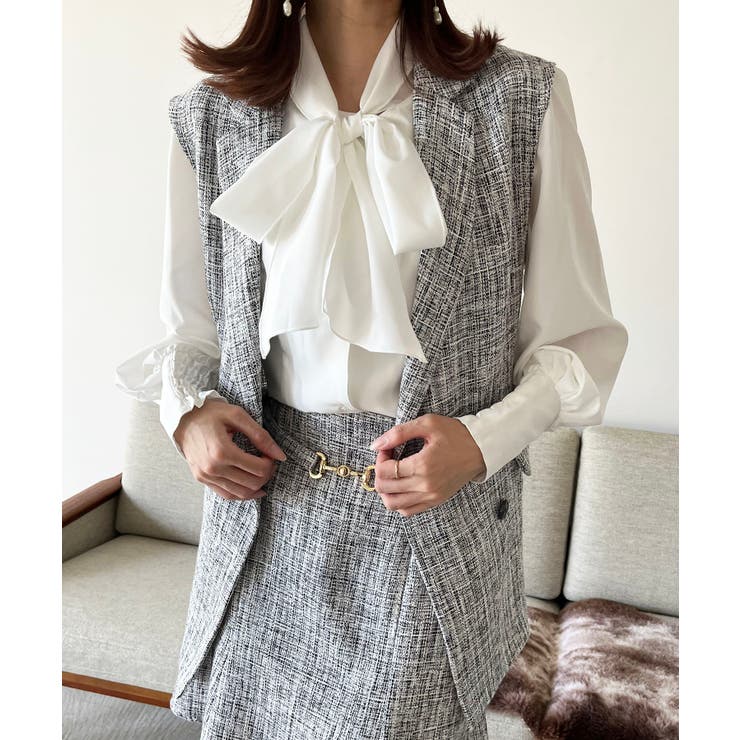 クラシカルボウタイブラウス | MAJESTIC LEGON  | 詳細画像17 