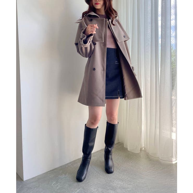 ケープセットミディコート[品番：CTYW0003104]｜MAJESTIC LEGON