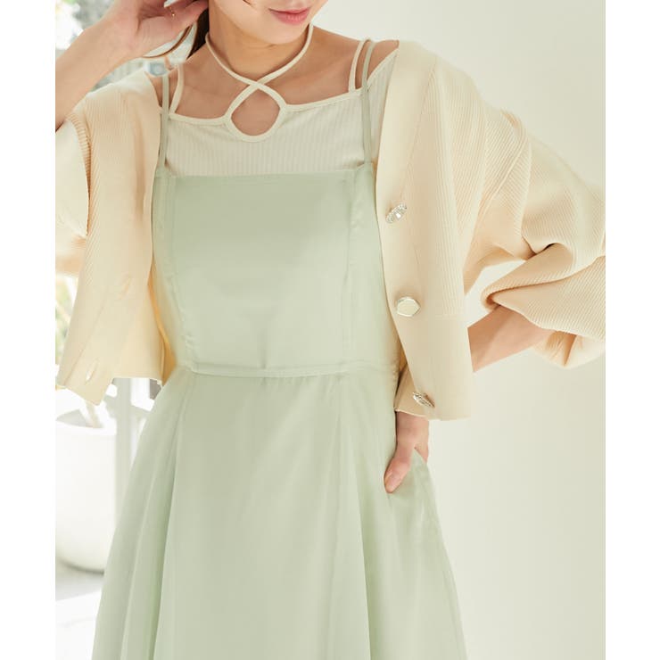 ビジューボタンショートカーディガン | MAJESTIC LEGON  | 詳細画像14 