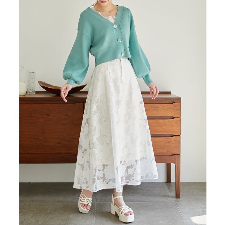 ビジューボタンショートカーディガン | MAJESTIC LEGON  | 詳細画像17 