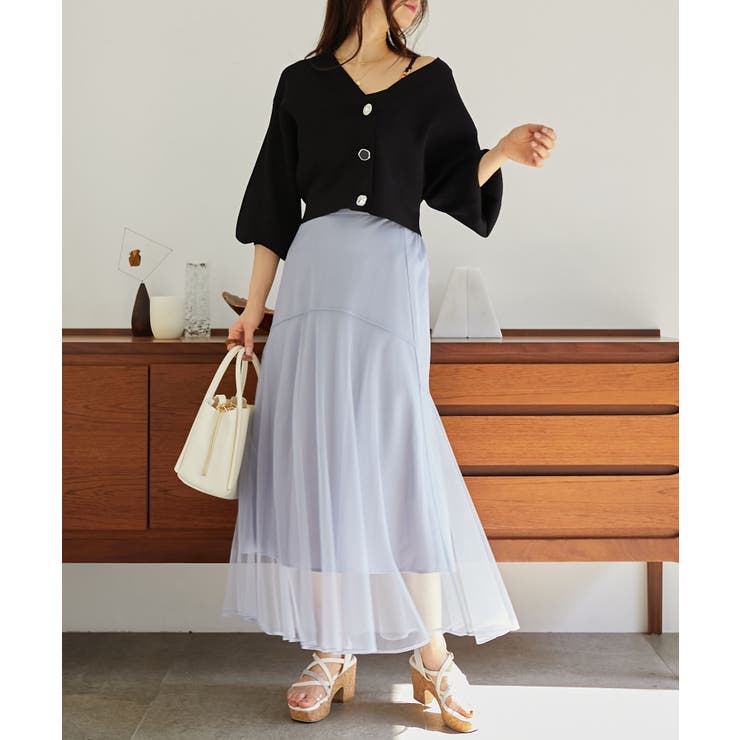 ビジューボタンショートカーディガン | MAJESTIC LEGON  | 詳細画像2 