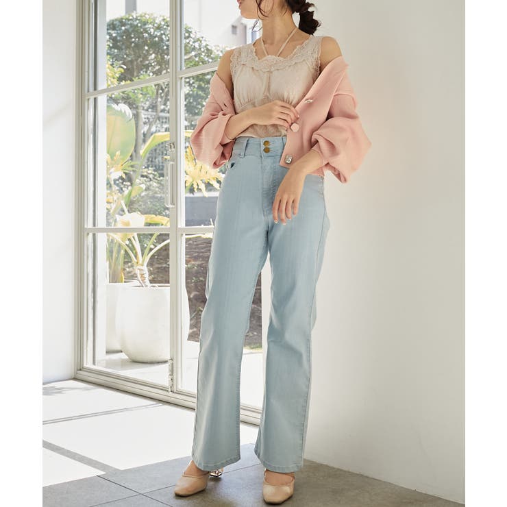 ピンク | ビジューボタンショートカーディガン | MAJESTIC LEGON 