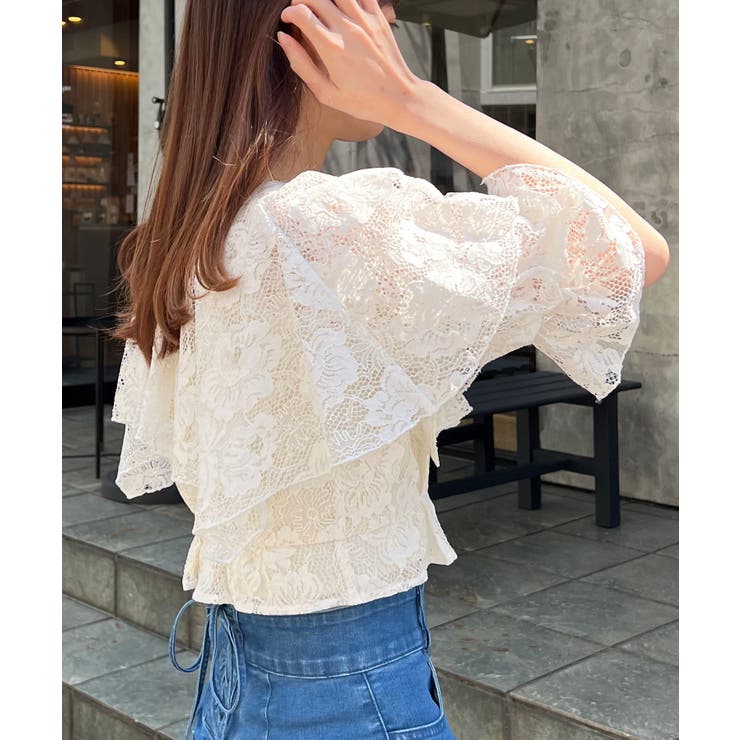 クロップドフリルブラウス | MAJESTIC LEGON  | 詳細画像10 