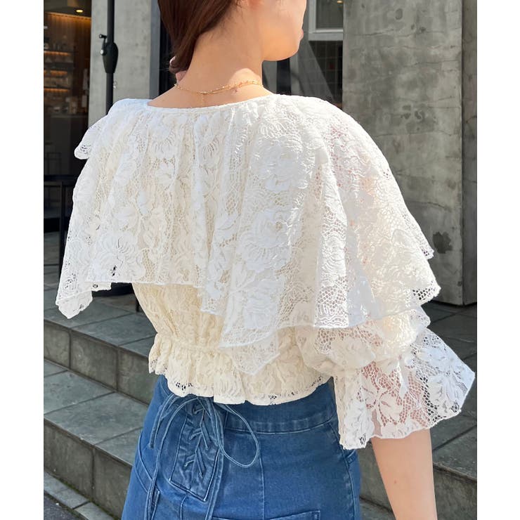 クロップドフリルブラウス | MAJESTIC LEGON  | 詳細画像11 