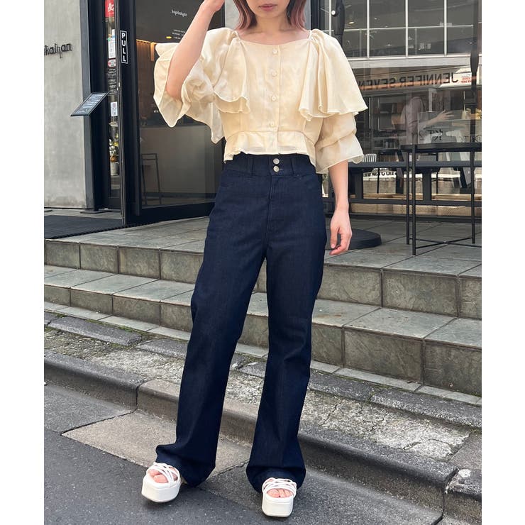 クロップドフリルブラウス | MAJESTIC LEGON  | 詳細画像12 