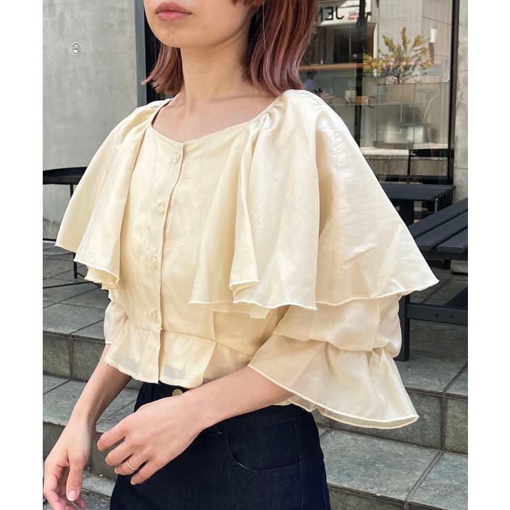 クロップドフリルブラウス | MAJESTIC LEGON  | 詳細画像18 