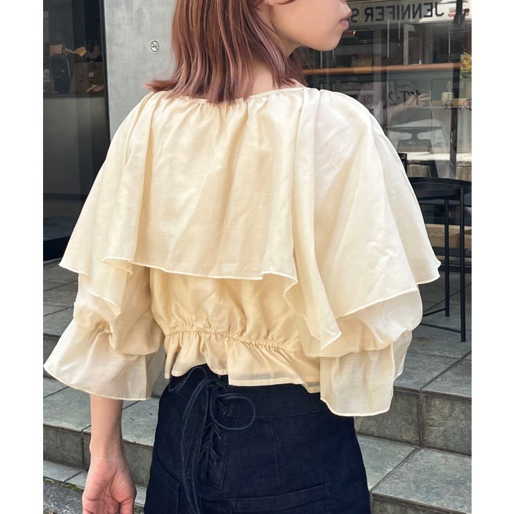 クロップドフリルブラウス | MAJESTIC LEGON  | 詳細画像19 