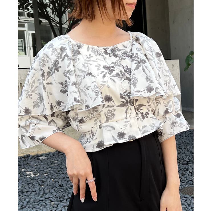 クロップドフリルブラウス | MAJESTIC LEGON  | 詳細画像34 