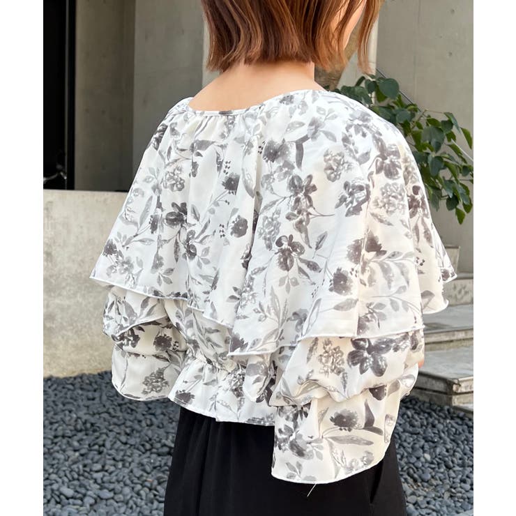 クロップドフリルブラウス | MAJESTIC LEGON  | 詳細画像37 