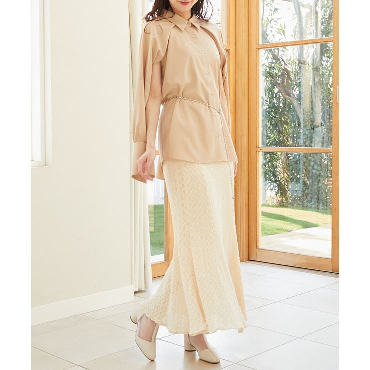 ベージュ | アームスリットシャツ | MAJESTIC LEGON 