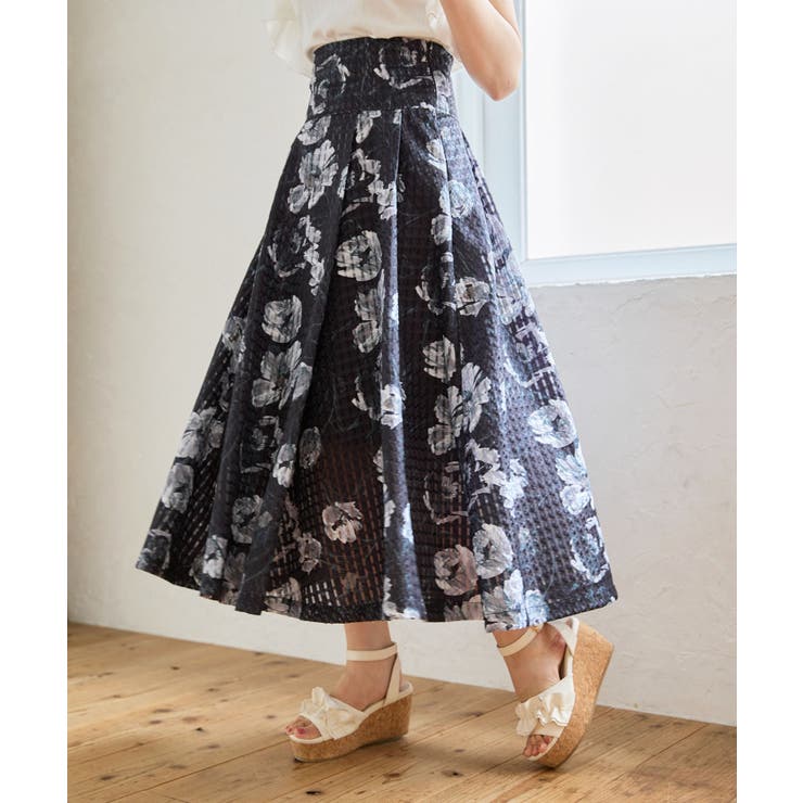 ビッグフラワープリントスカート[品番：CTYW0003429]｜MAJESTIC LEGON