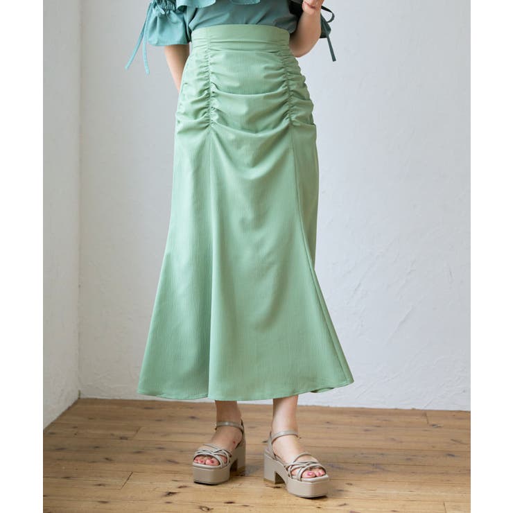 グリーン | ギャザーマーメイドスカート | MAJESTIC LEGON 