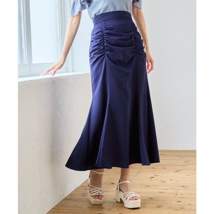 ネイビー | ギャザーマーメイドスカート | MAJESTIC LEGON 