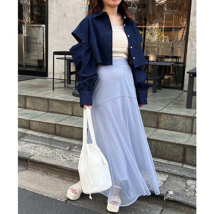 チュールレイヤードシアースカート | MAJESTIC LEGON  | 詳細画像10 