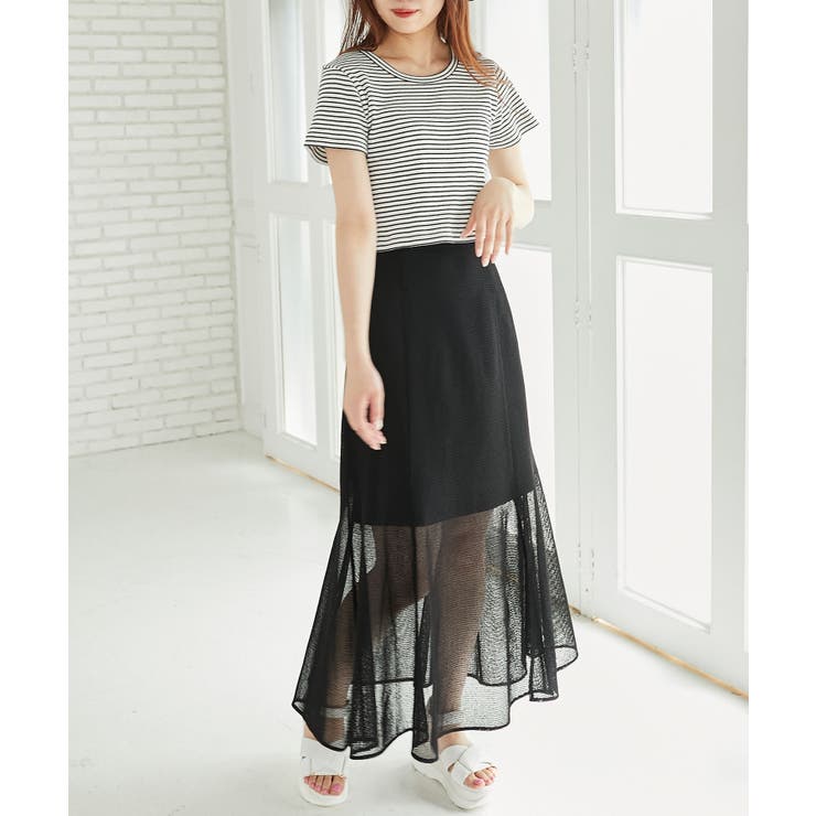 メッシュフレアースカート | MAJESTIC LEGON  | 詳細画像10 