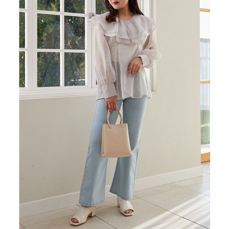 美脚フレアデニムパンツ | MAJESTIC LEGON  | 詳細画像11 