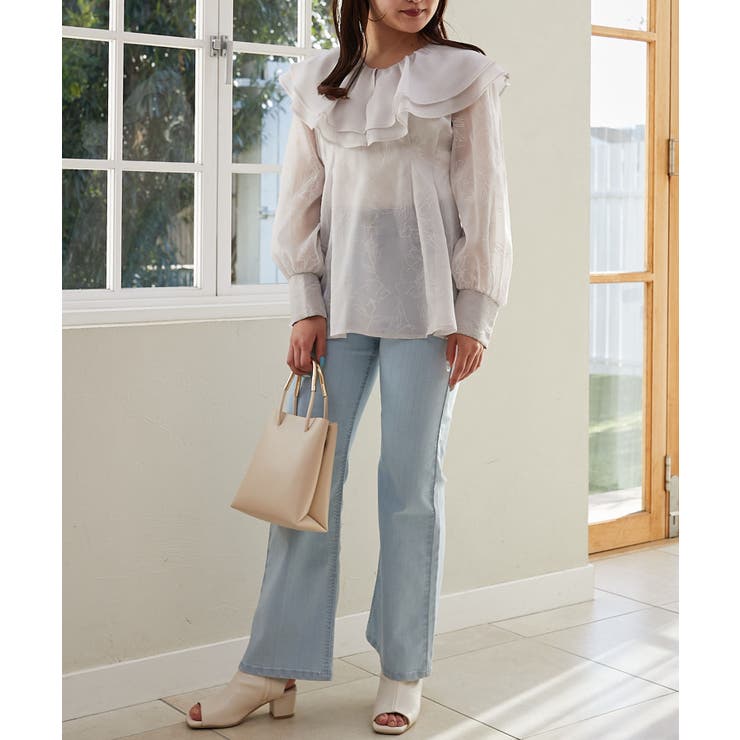 美脚フレアデニムパンツ | MAJESTIC LEGON  | 詳細画像12 