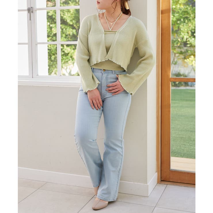 美脚フレアデニムパンツ | MAJESTIC LEGON  | 詳細画像15 