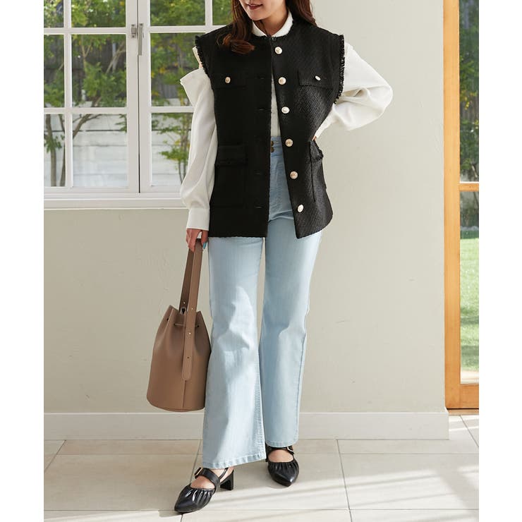 美脚フレアデニムパンツ | MAJESTIC LEGON  | 詳細画像19 